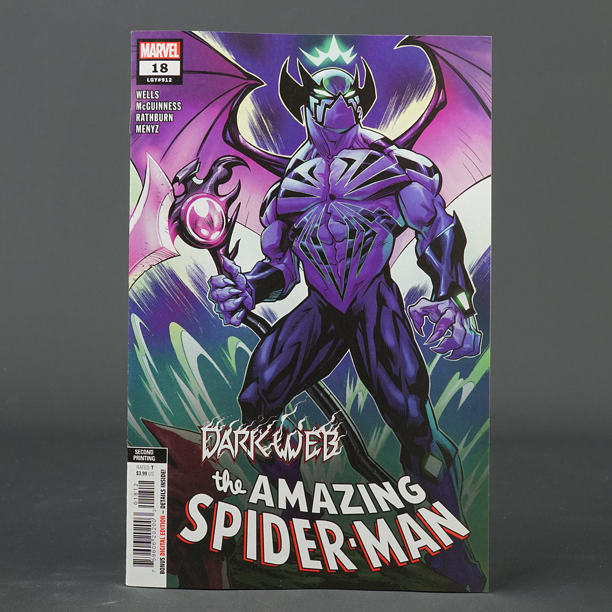 AMAZING SPIDER-MAN #18 2nd ptg Marvel Comics 2023 DEC228857 (CA) McGuinness