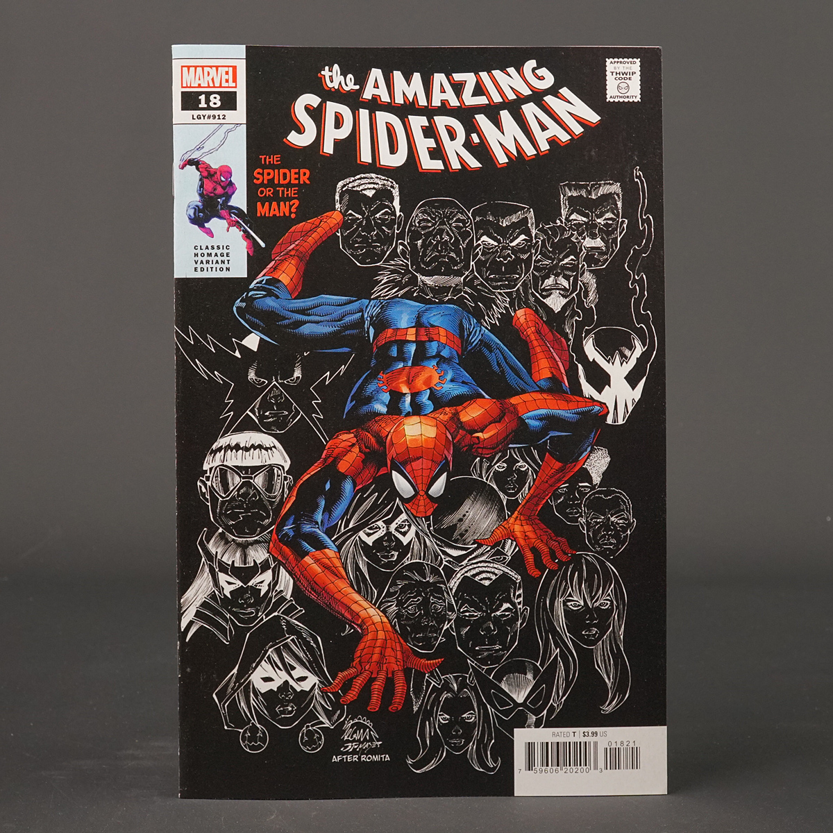 AMAZING SPIDER-MAN #18 var classic homage Marvel Comics NOV220767 (CA) Stegman