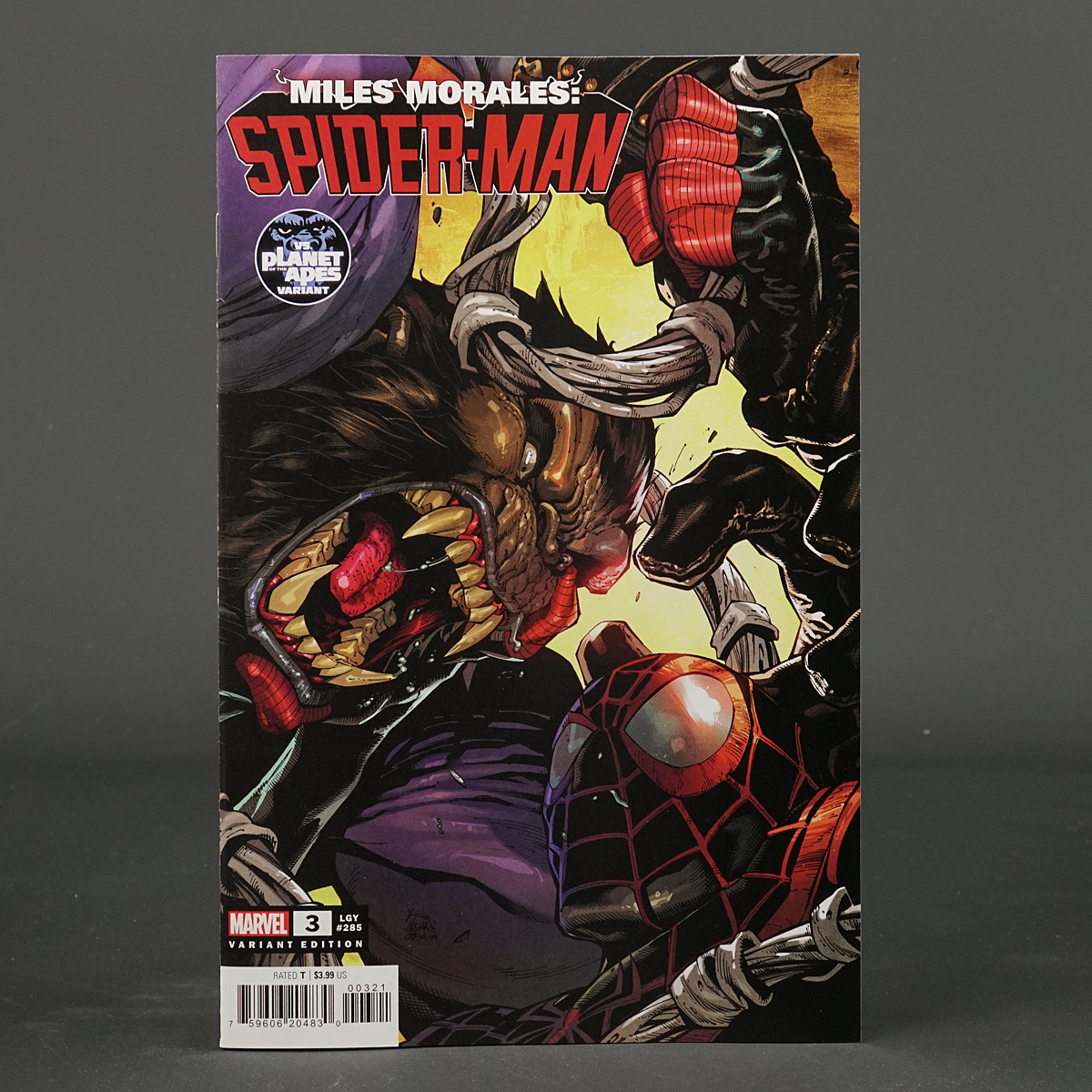 MILES MORALES SPIDER-MAN #3 var Planet Apes Marvel Comics NOV220984 (CA) Stegman