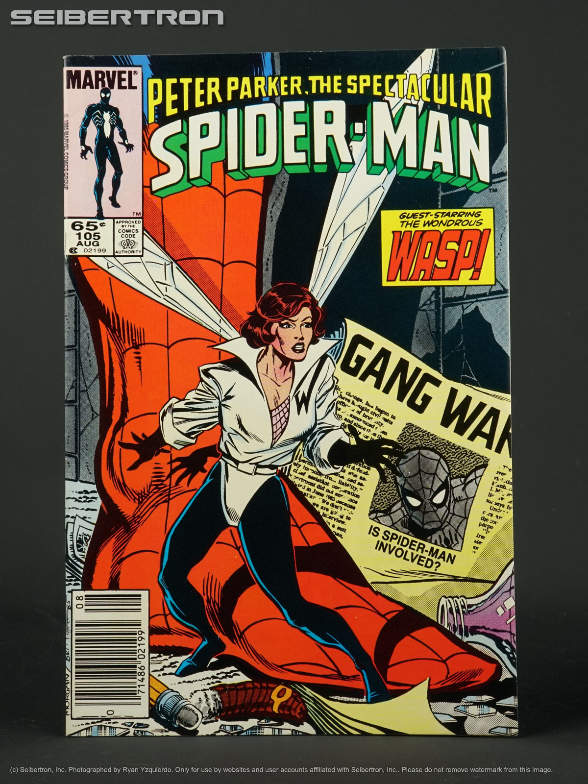 PETER PARKER SPECTACULAR SPIDER-MAN #105 Marvel Comic 1985 Wasp 190331i