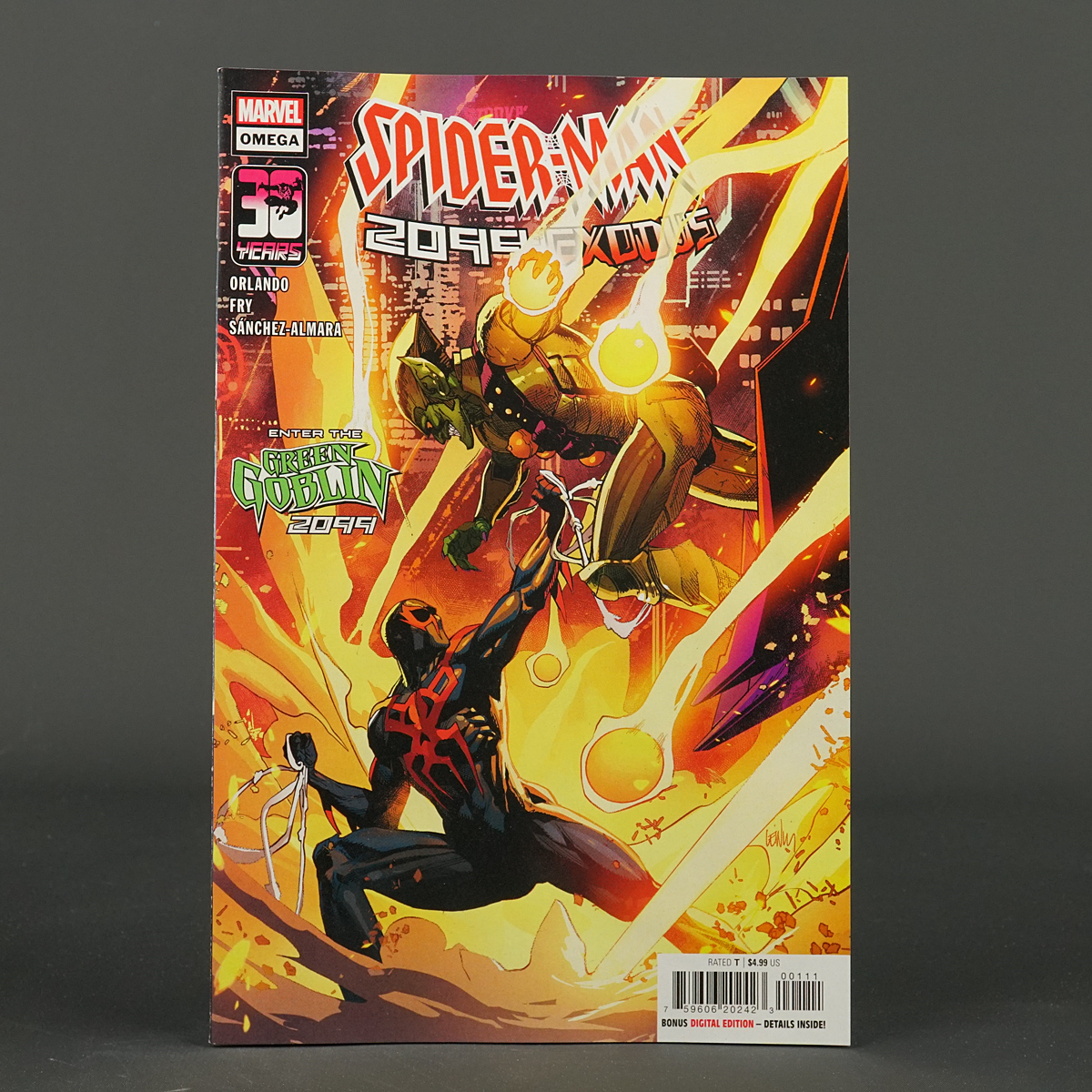 Spider-Man 2099 EXODUS OMEGA #1 Marvel Comics 2022 MAY220896 (CA) Yu (W) Orlando