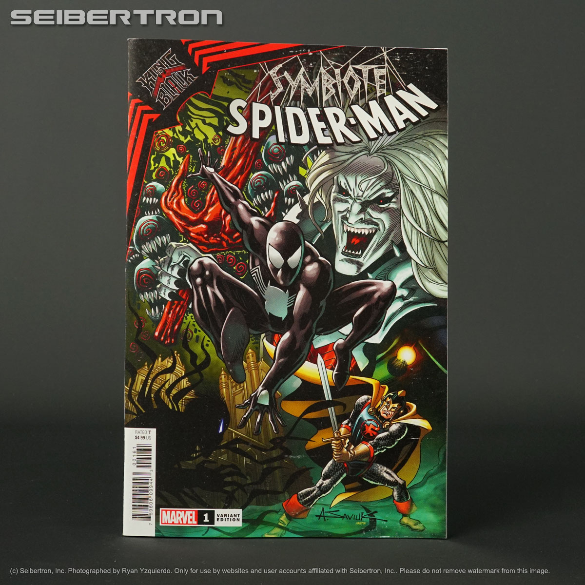 Symbiote Spider-Man KING IN BLACK #1 1:25 variant Marvel Comics 2020 (CA) Saviuk