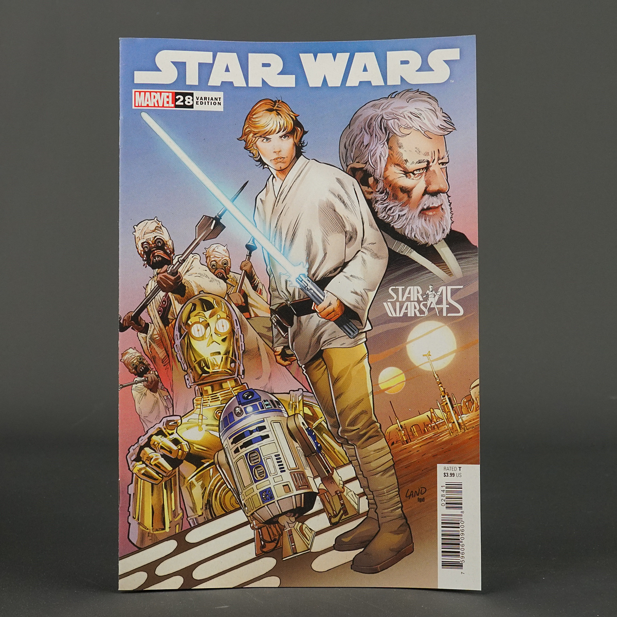 STAR WARS #28 var 45th anniversary Marvel Comics 2022 AUG220944 (CA) Land