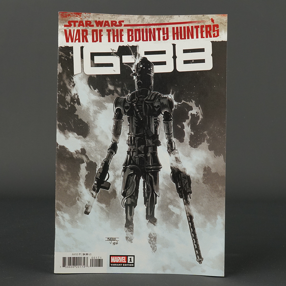 STAR WARS IG-88 #1 var Carbonite Marvel Comics 2021 AUG211247 (CA) Asrar