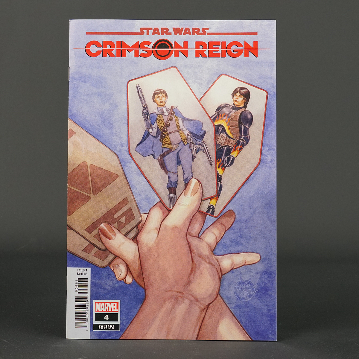 Star Wars CRIMSON REIGN #4 var 1:25 SABACC Card Marvel Comics FEB221036 Lopez