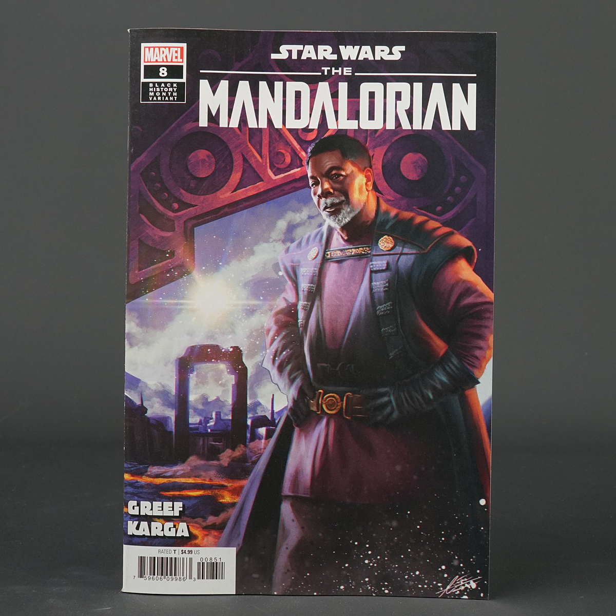 Star Wars MANDALORIAN #8 var BHM Marvel Comics 2023 DEC220807 (CA) Manhanini
