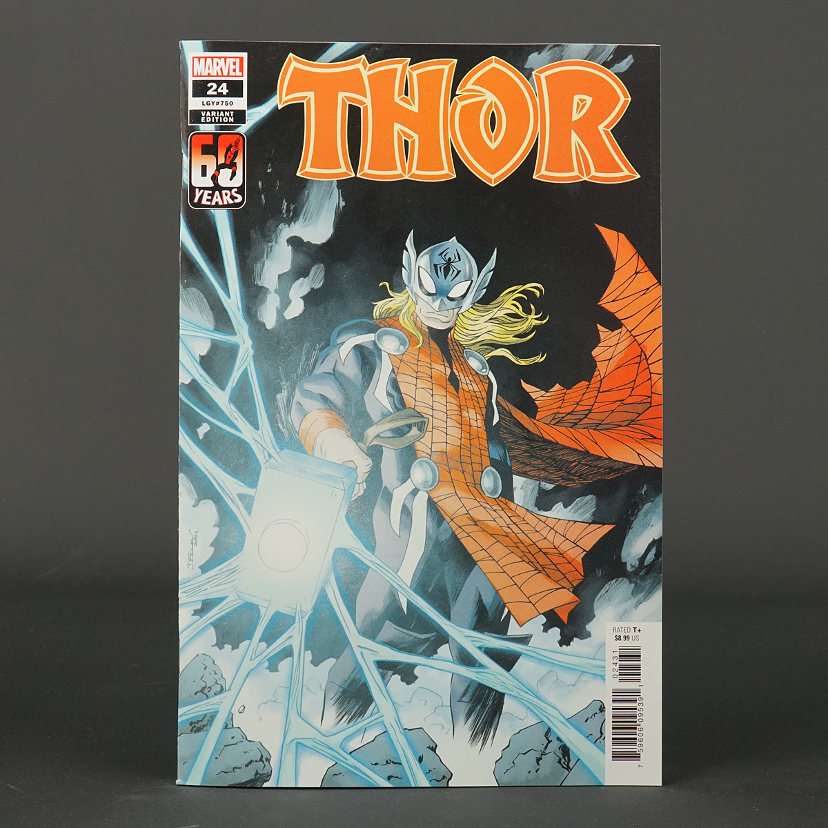 THOR #24 var Spider-Man Marvel Comics 2022 FEB220825 (W) Cates (CA) Shalvey