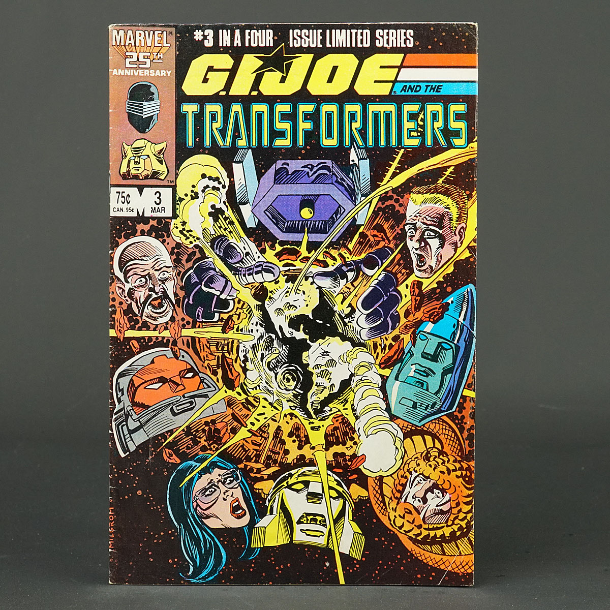 GI JOE AND THE TRANSFORMERS #3 Marvel Comics 1987 (CA) Milgrom 230915M