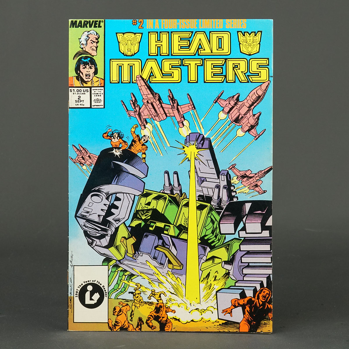 TRANSFORMERS HEADMASTERS #2 Marvel Comics 1987 (A)Springer (W) Budiansky 230926N