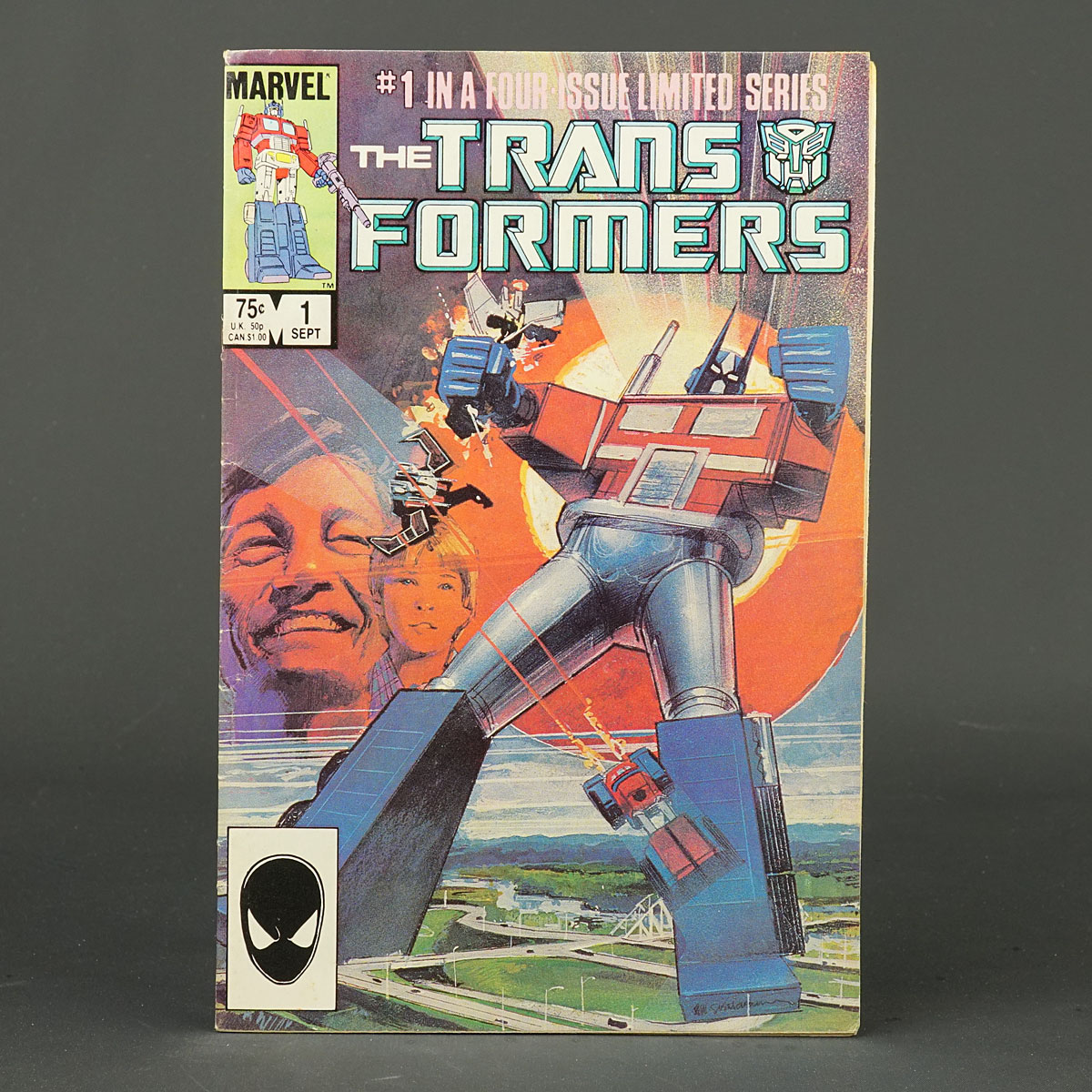 THE TRANSFORMERS #1 1st ptg Marvel Comics 1984 (CA) Sienkiewicz 230915Y