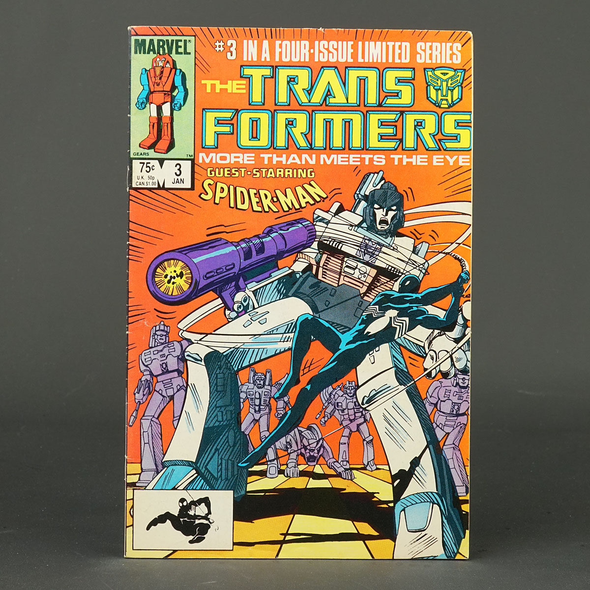 THE TRANSFORMERS #3 1st ptg Marvel Comics 1985 (CA) Texeira (W) Salicrup 230915L