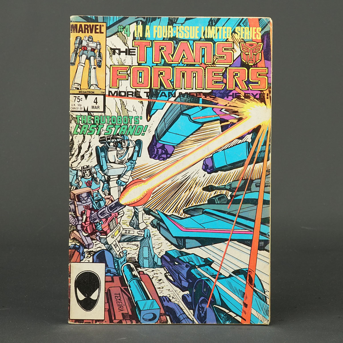 THE TRANSFORMERS #4 1st ptg Marvel Comics 1985 (CA) Texeira (W) Salicrup 230915N