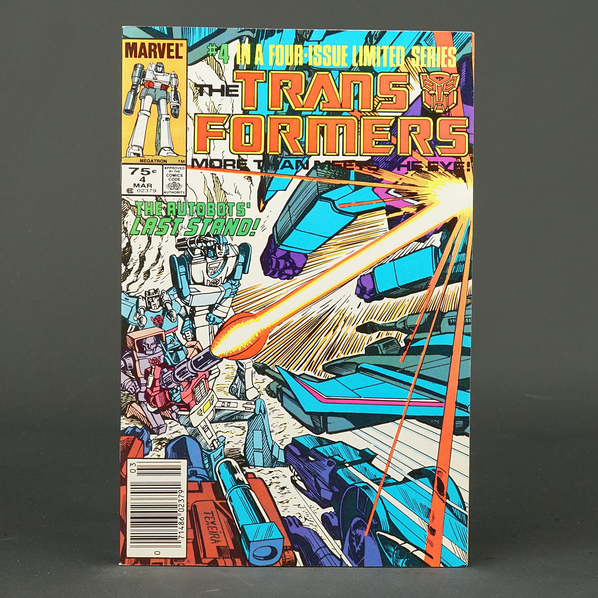 THE TRANSFORMERS #4 1st ptg Marvel Comics 1985 (CA) Texeira (W) Salicrup 230915O