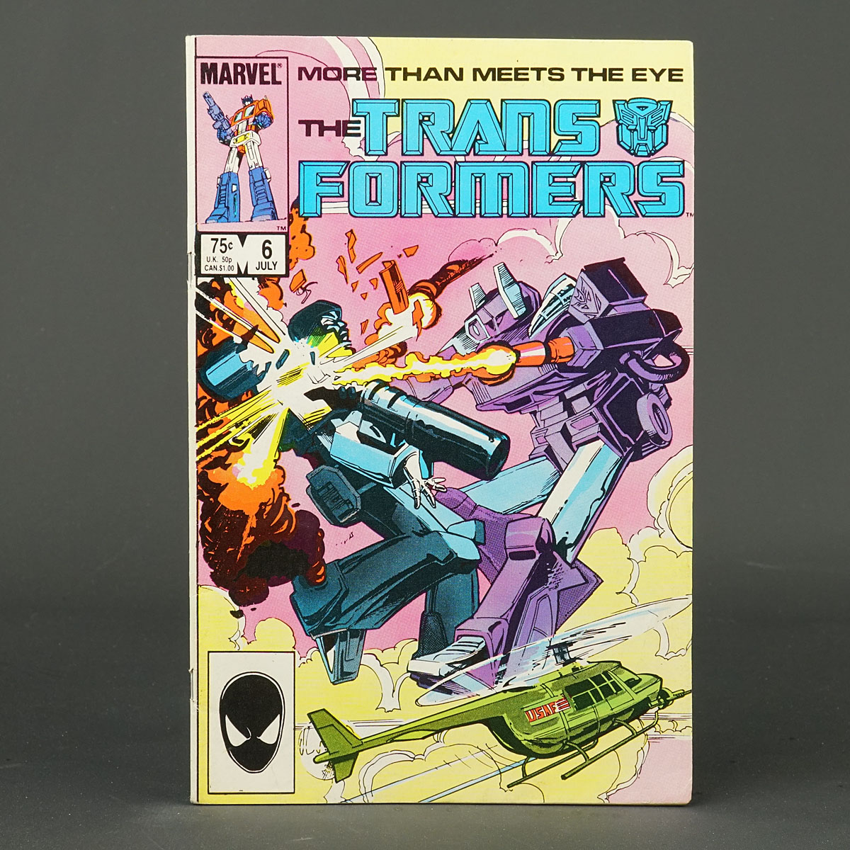 THE TRANSFORMERS #6 1st ptg Marvel Comics 1985 (CA) Kupperberg 230915R