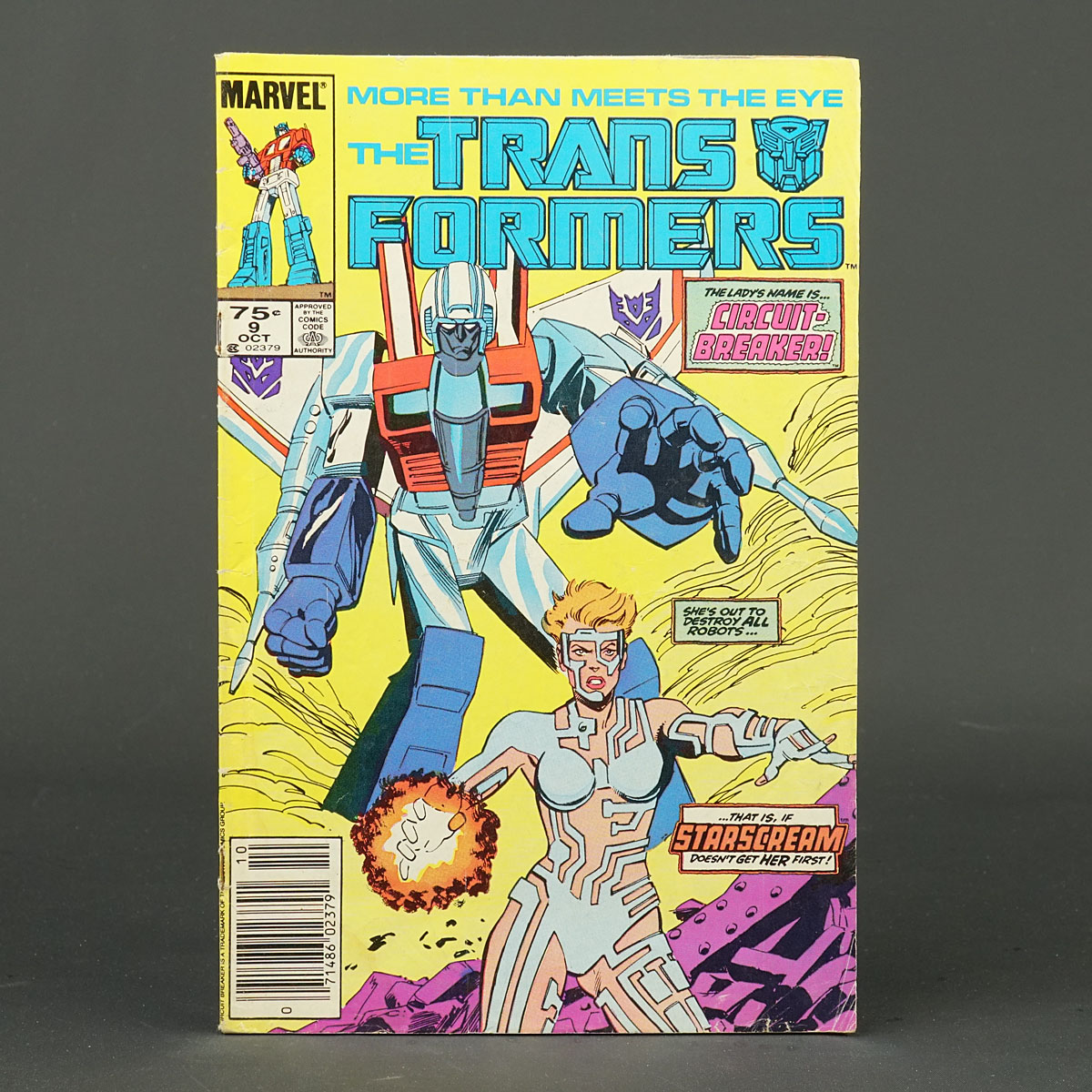 THE TRANSFORMERS #9 1st ptg Marvel Comics 1985 (CA) Manley (W) Budiansky 230915B