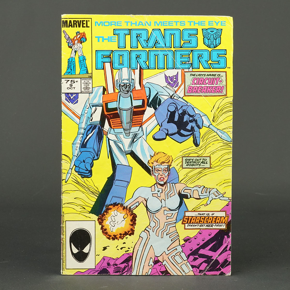 THE TRANSFORMERS #9 2nd ptg Marvel Comics 1985 (CA) Manley (W) Budiansky 230926B