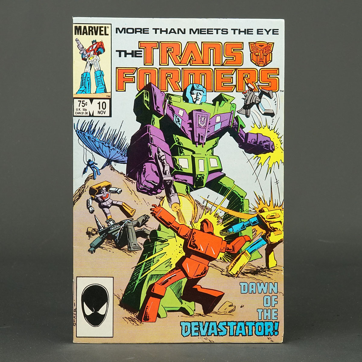 THE TRANSFORMERS #10 Marvel Comics 1985 (CA) Baker (W) Budiansky 230926D