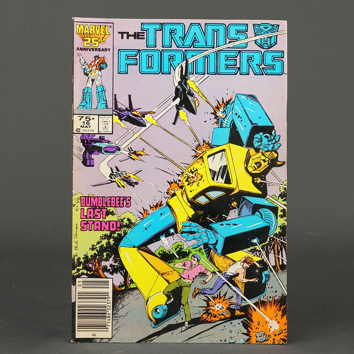 THE TRANSFORMERS #16 Marvel Comics 1986 (CA) Trimpe (W) Kaminski 231010K