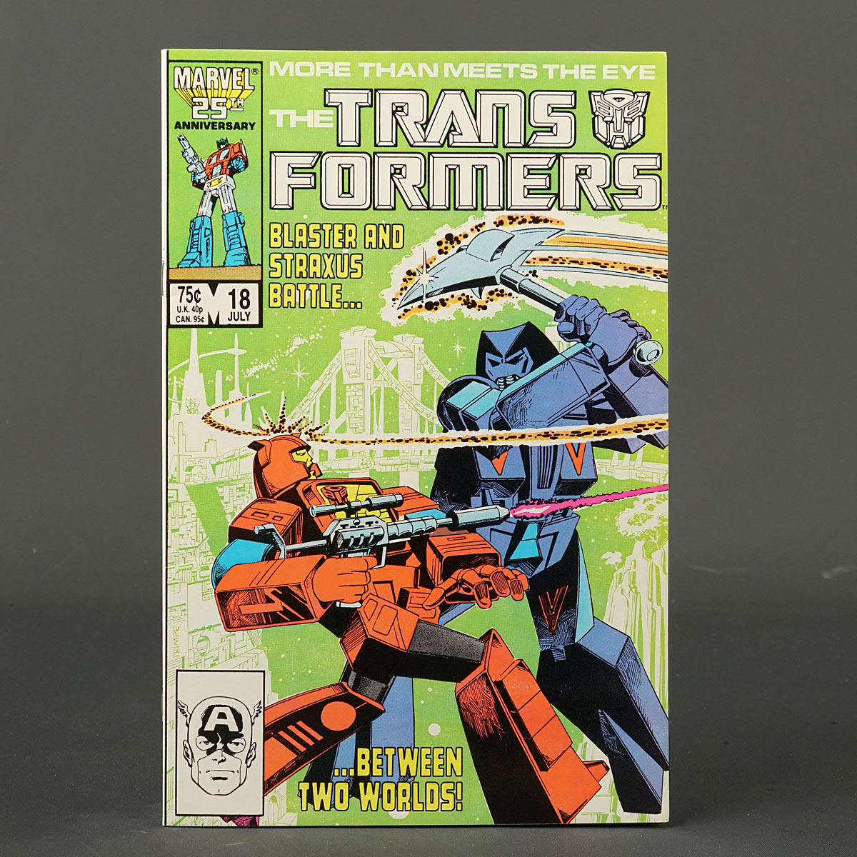 THE TRANSFORMERS #18 Marvel Comics 1986 (CA) Trimpe (W) Budiansky (A) Perlin + Williams 231222F