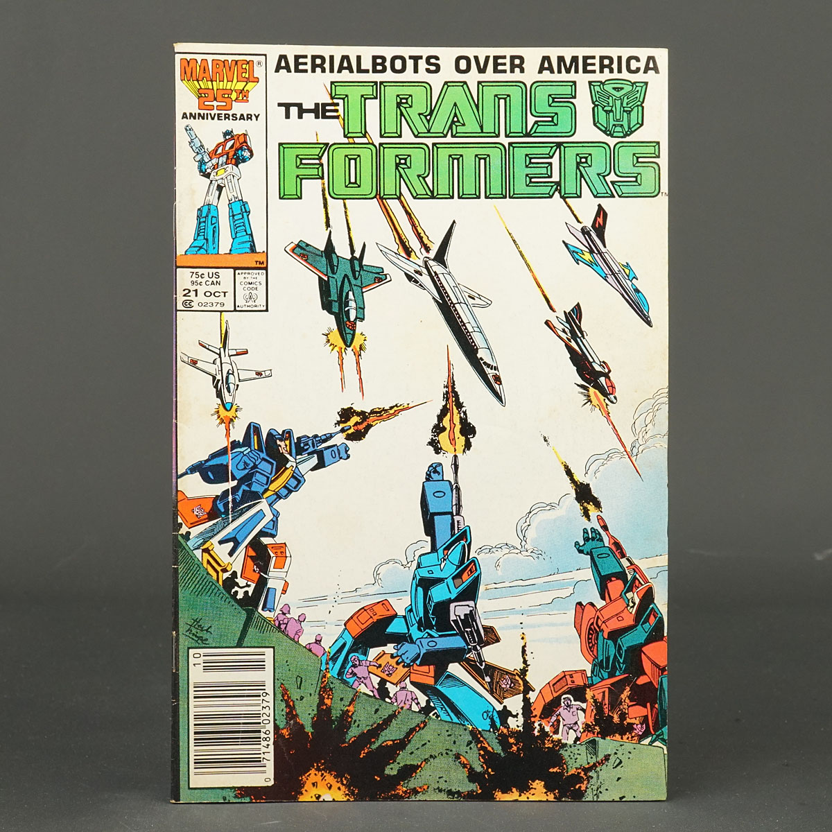 THE TRANSFORMERS #21 Marvel Comics 1986 (CA) Trimpe (W) Budiansky 231010Z