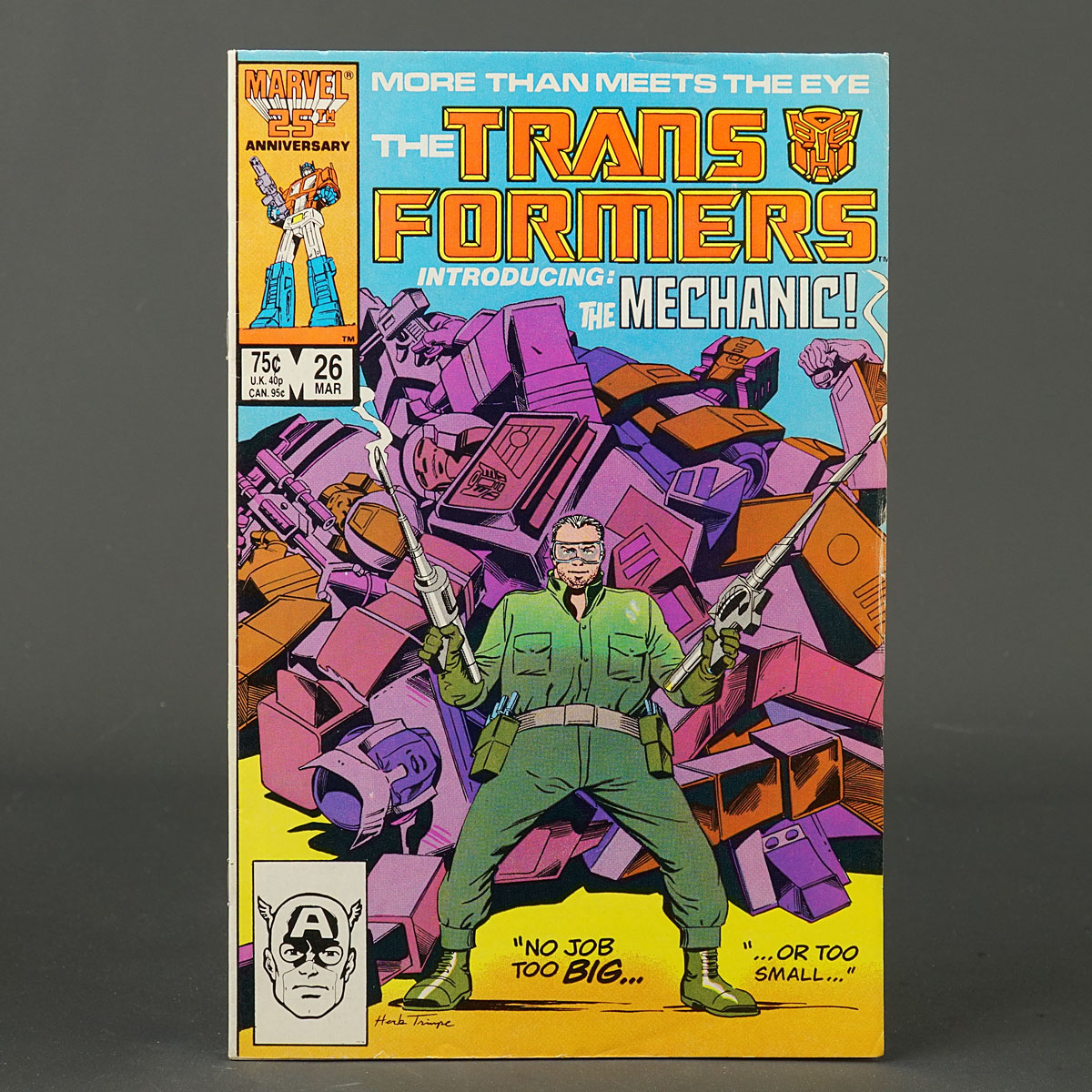 THE TRANSFORMERS #26 Marvel Comics 1987 (CA) Trimpe (W) Budiansky 231010A