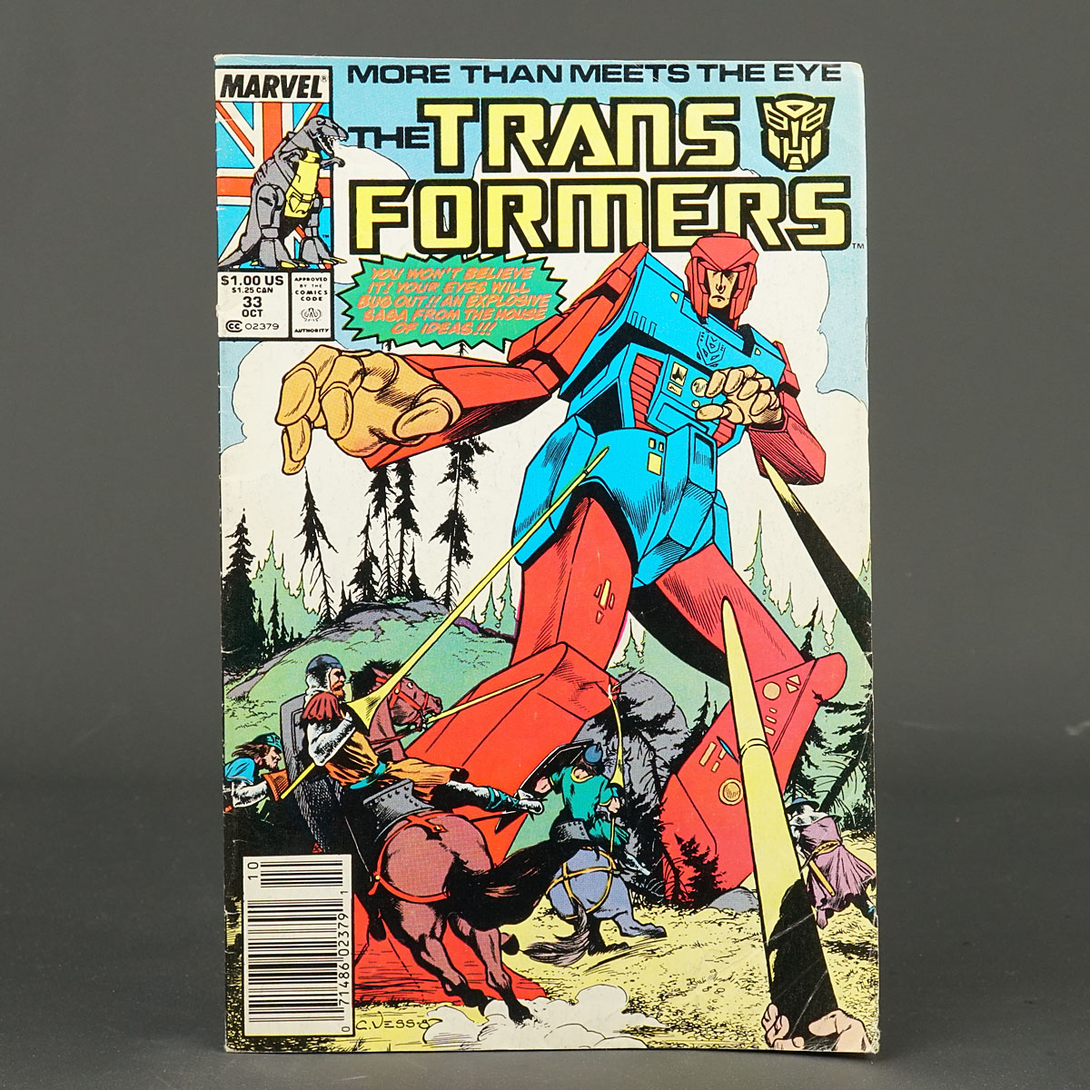THE TRANSFORMERS #33 Marvel Comics 1987 (W) Parkhouse (CA) Vess 231010J