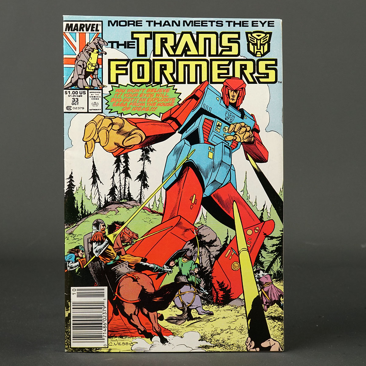 THE TRANSFORMERS #33 Marvel Comics 1987 (W) Parkhouse (CA) Vess (A) Ridgway 231222T