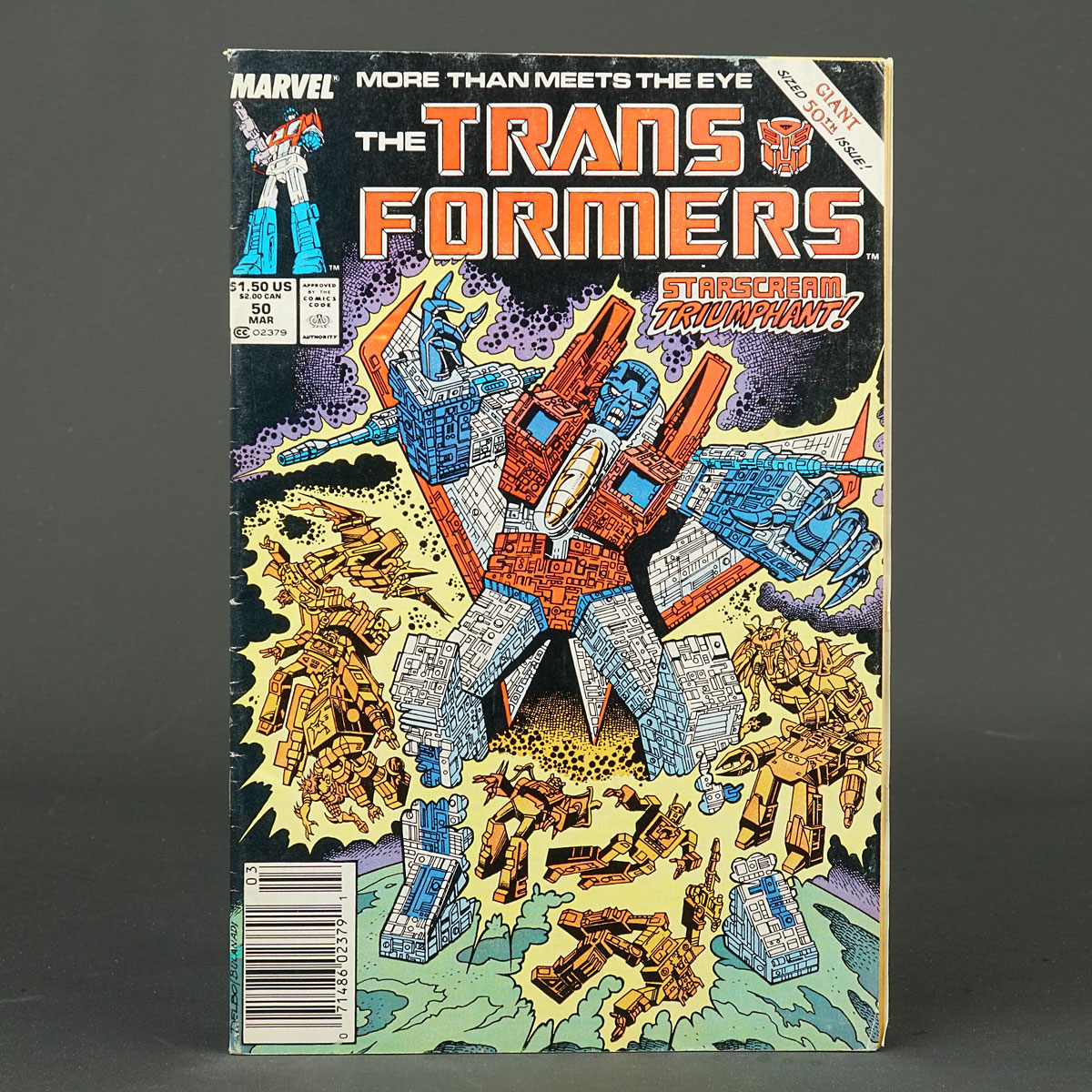 THE TRANSFORMERS #50 Marvel Comics 1989 (W) Budiansky (A/CA) Delbo 210422B