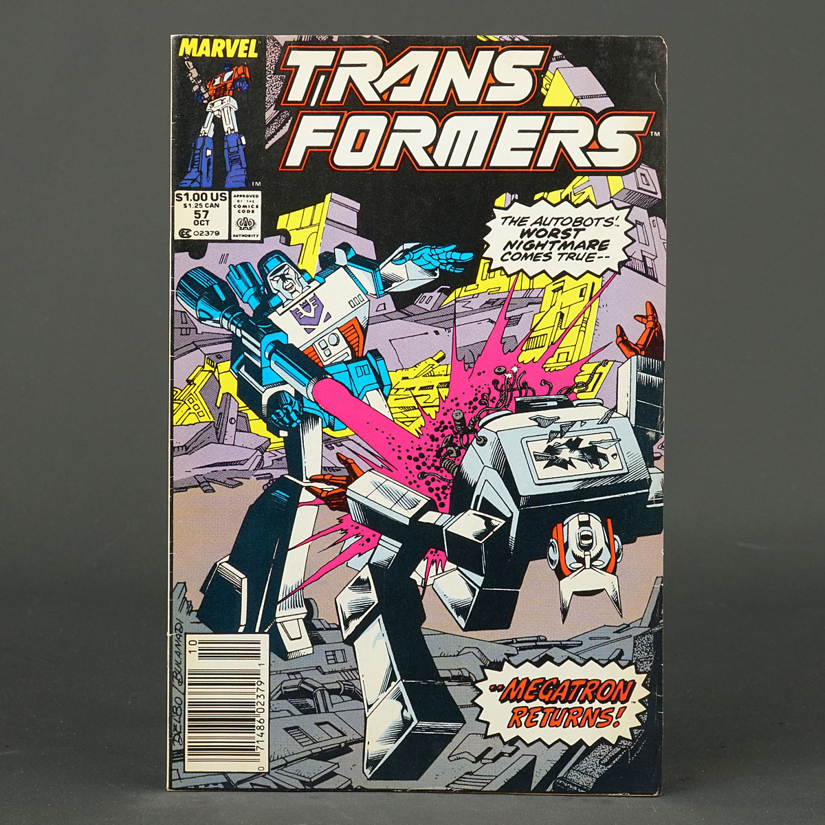 THE TRANSFORMERS #57 Marvel Comics 1989 (W) Furman (A/CA) Delbo 230915Z