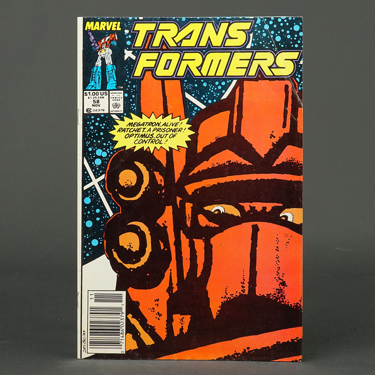 THE TRANSFORMERS #58 Marvel Comics 1989 (W) Furman (A/CA) Delbo 230915A