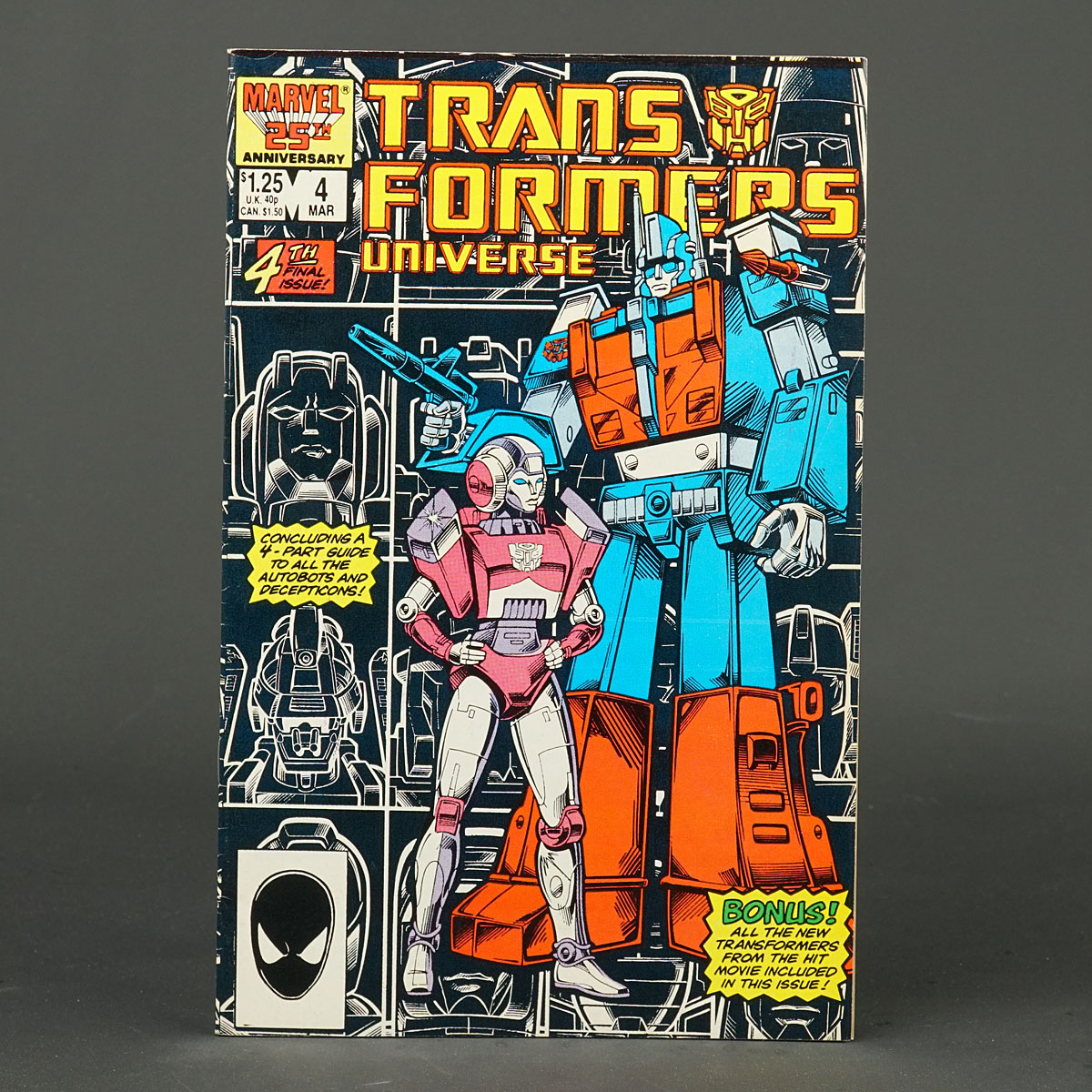 TRANSFORMERS UNIVERSE #4 Marvel Comics 1987 (CA) Trimpe (W) Budiansky 230926W