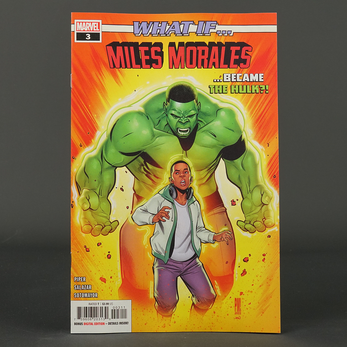WHAT IF MILES MORALES #3 Hulk Marvel Comics 2022 MAR220958 (CA) Medina