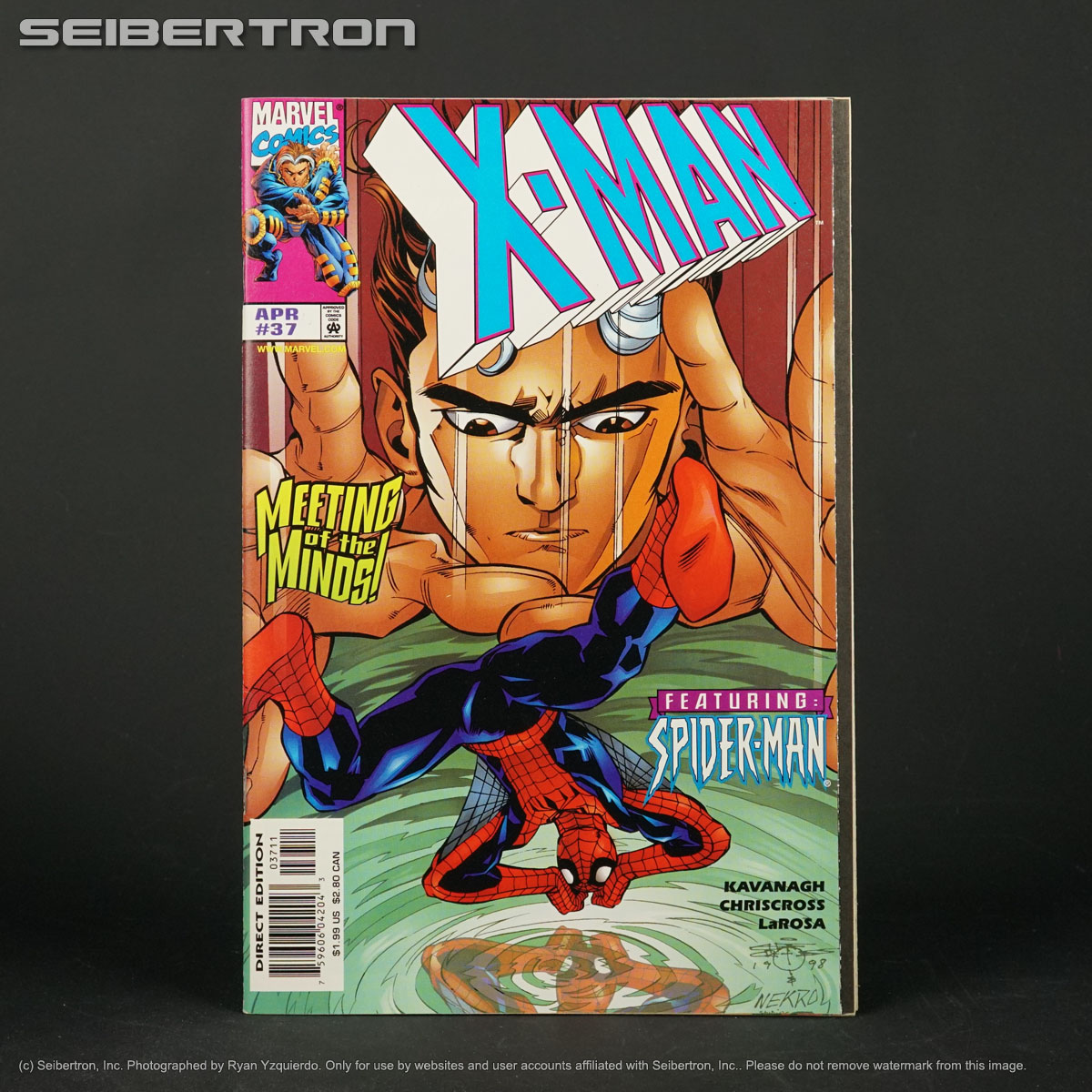 X-MAN (1995) #37 Marvel Comics 1998 featuring Spider-man (A) Chriscross 200203a