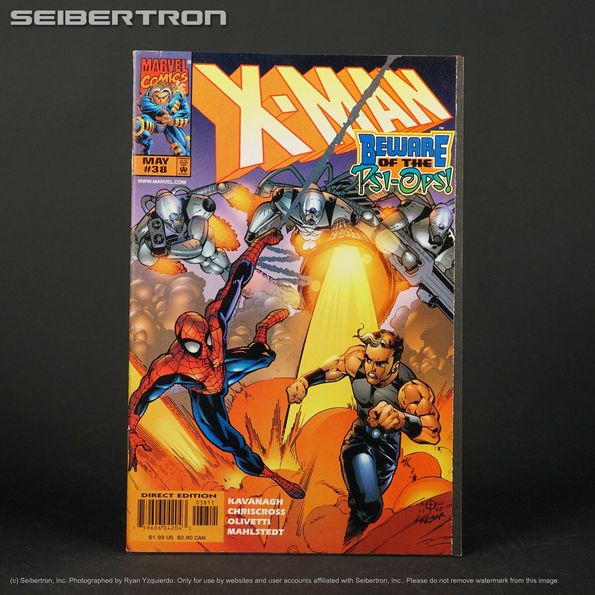 X-MAN (1995) #38 Marvel Comics 1998 featuring Spider-man (A) Chriscross 200203a
