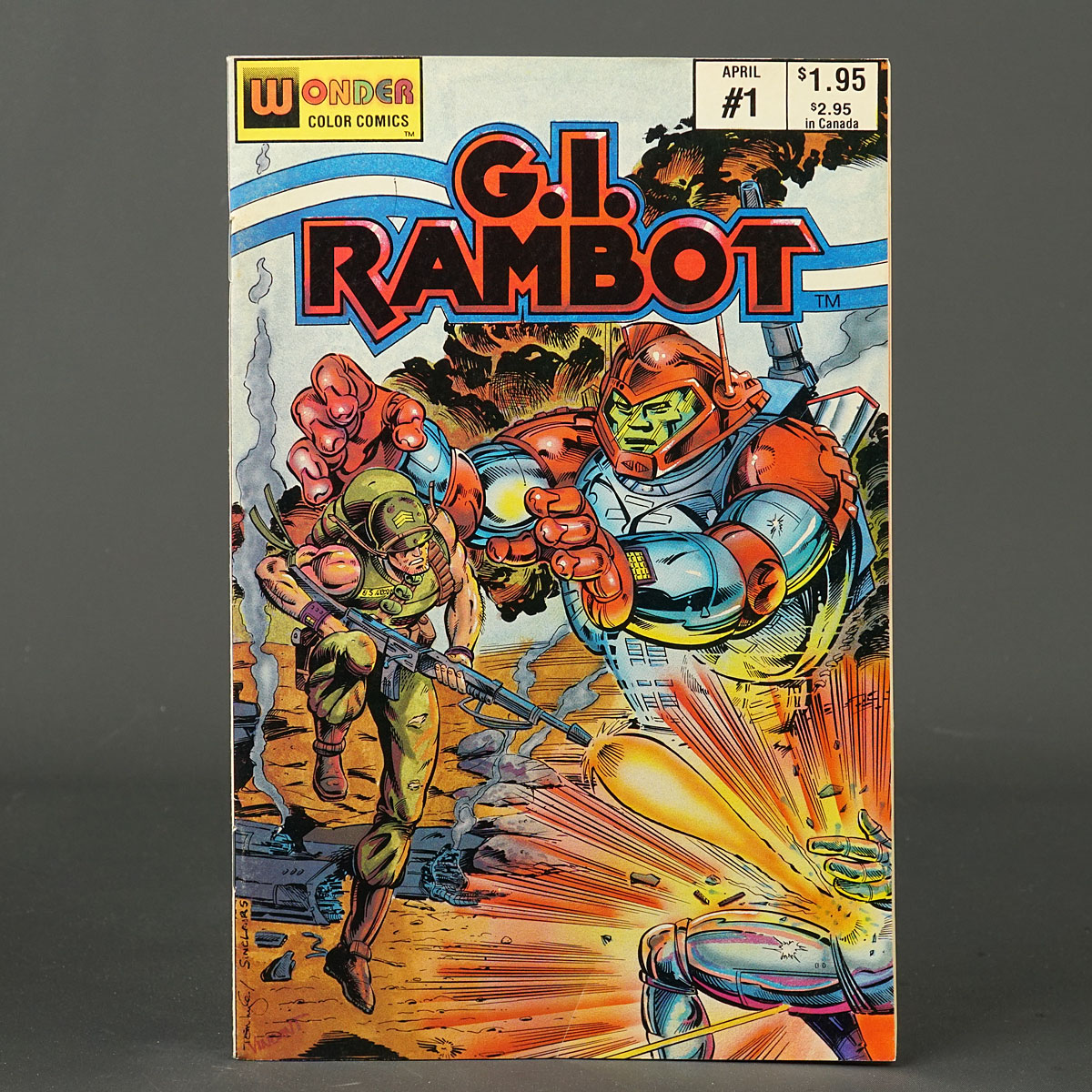 GI RAMBOT #1 Wonder Color Comics 1987 G.I. Rambot 231208U