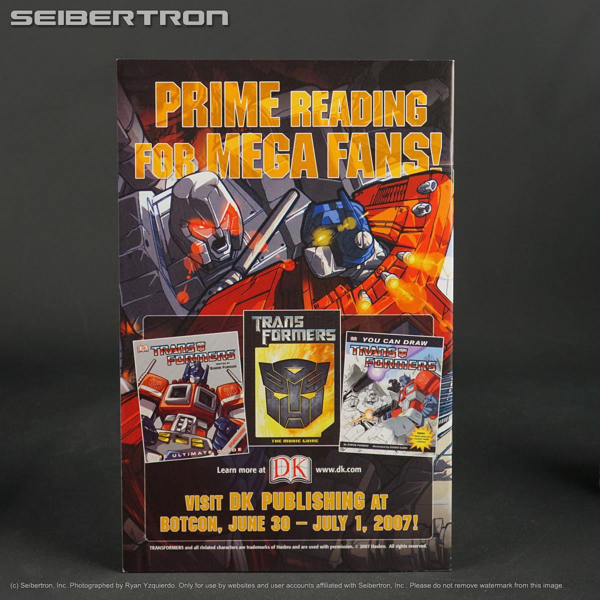Transformers toys, Comic Books, BotBots, Masters of the Universe, Teenage Mutant Ninja Turtles, Gobots, and other listings from Seibertron.com: TRANSFORMERS TIMELINES #2 BotCon 2007 200610A (CA/A) Milne (W) Lee + Sinclair + Yee