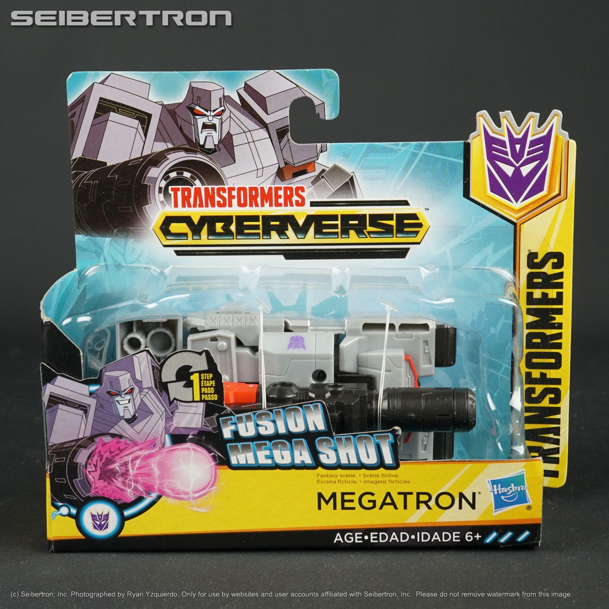 FUSION MEGA SHOT MEGATRON Transformers Cyberverse 1-Step Changer Hasbro 2019 New