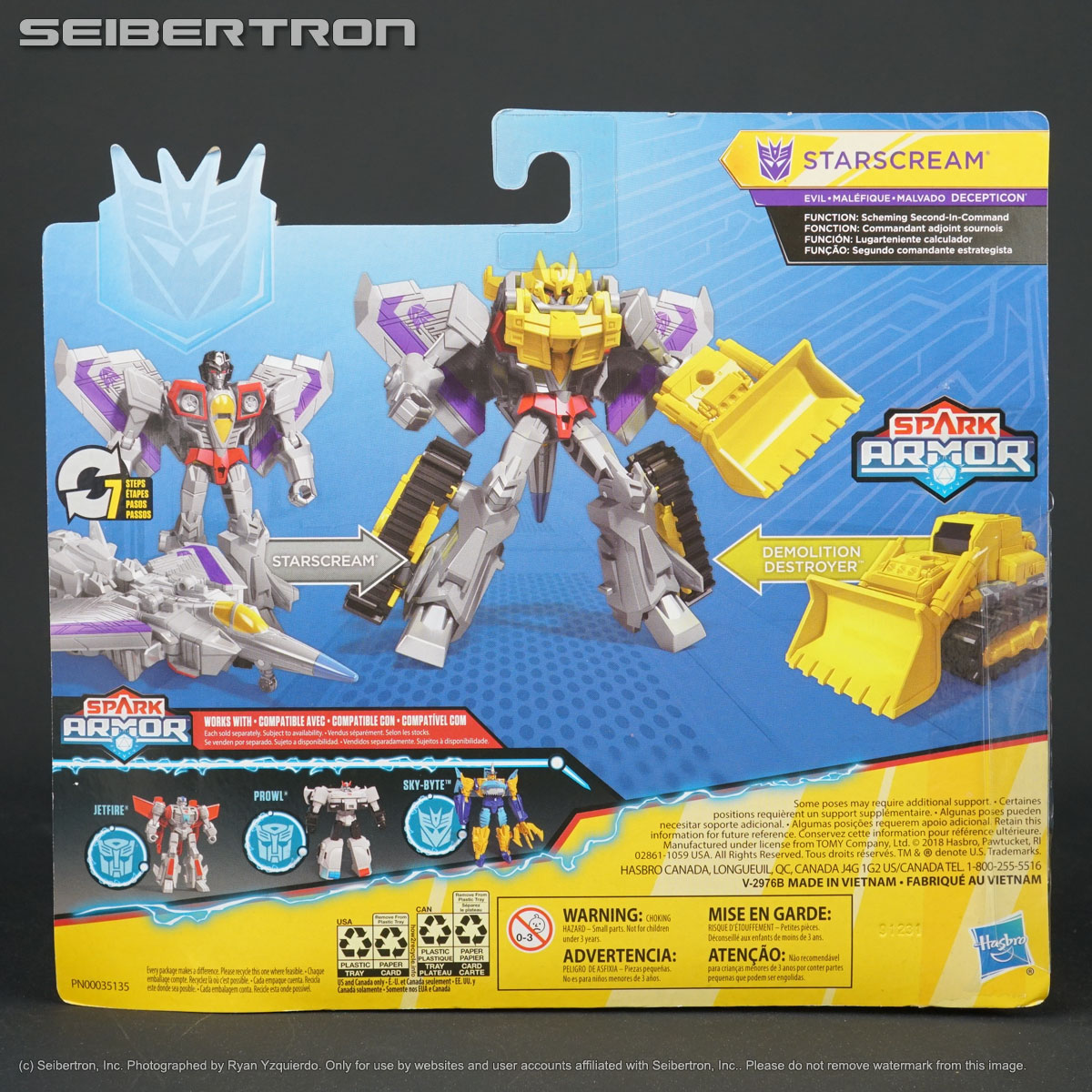 TRANSFORMERS Cyberverse Power of the Spark STARSCREAM DEMOLITION DESTROYER 4/"NEW
