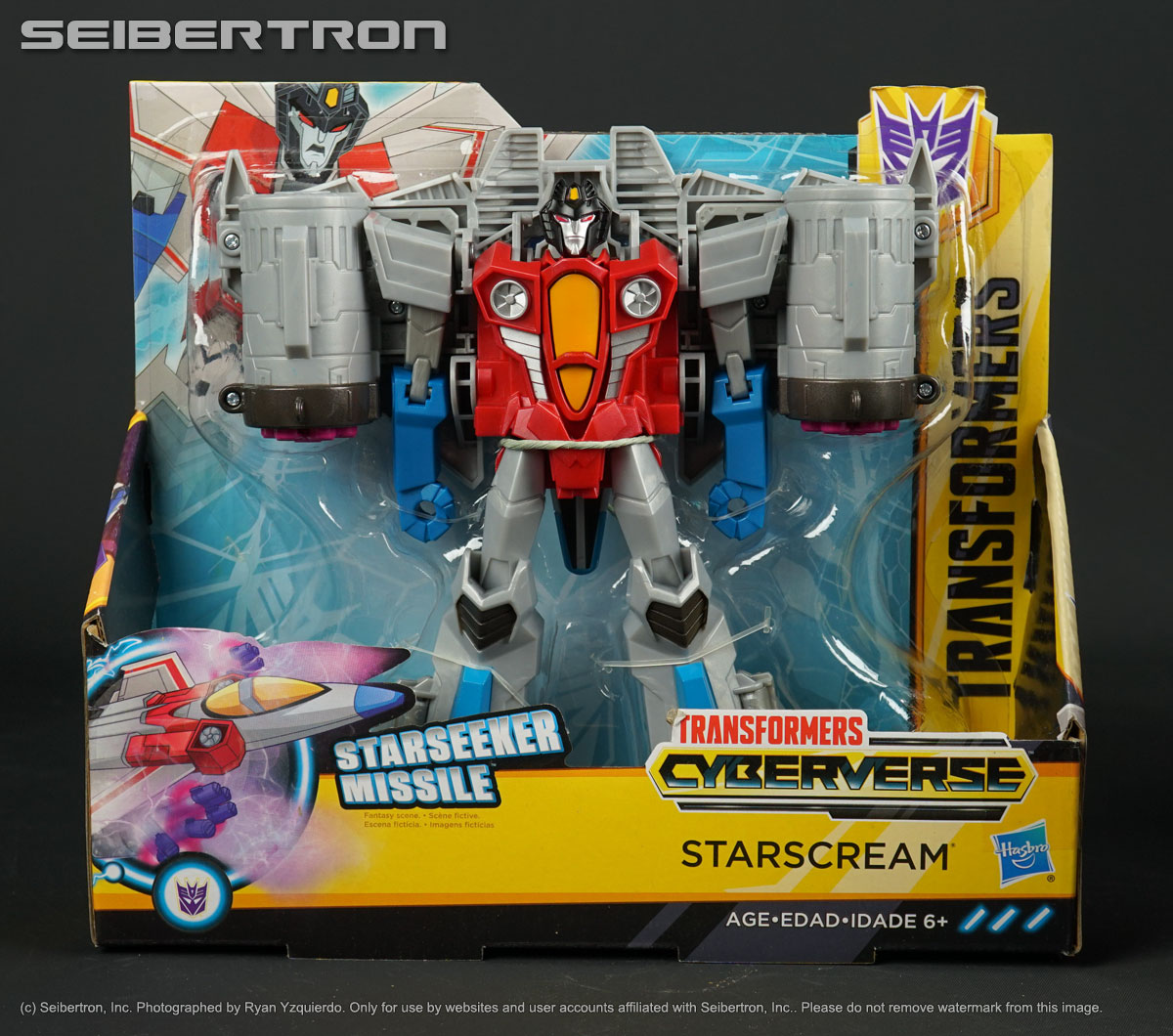 Hasbro Transformers Cyberverse Ultra Class Starscream Action Figure Hasbro Transformers Cyberverse Ultra Class Starscream Action Figure