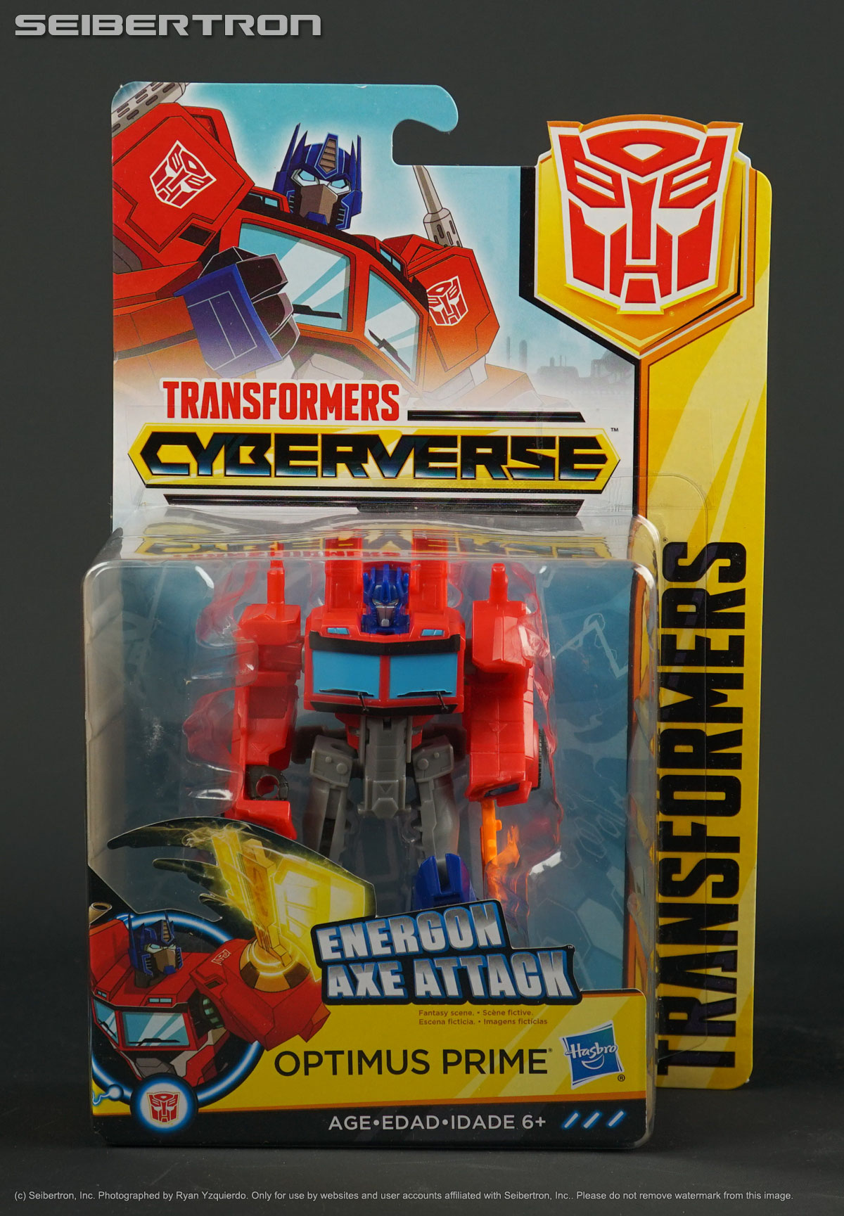 Warrior Class ENERGON AXE ATTACK OPTIMUS PRIME Transformers Cyberverse 2018 New