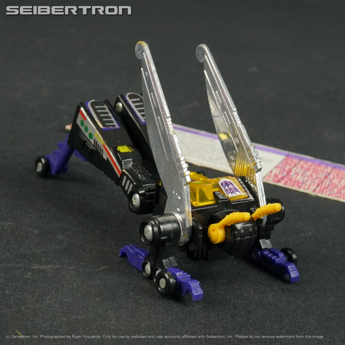 KICKBACK Transformers G1 Insecticons complete + tech specs Hasbro 1985 221122A