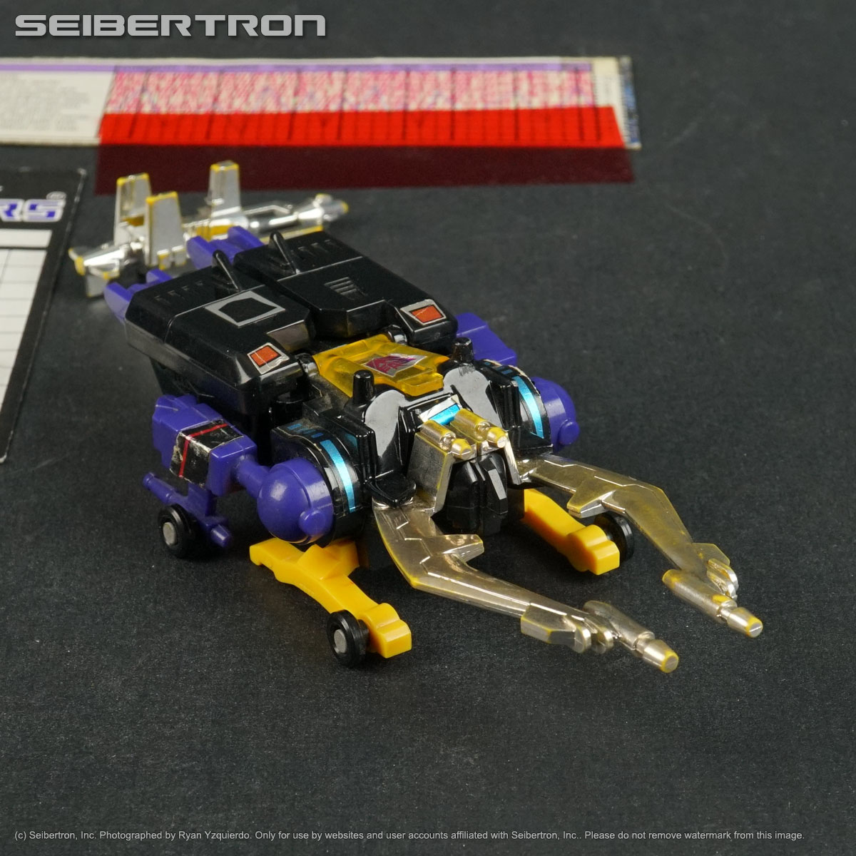 SHRAPNEL Transformers G1 Insecticons complete + instructions + more Hasbro 1985 221122A