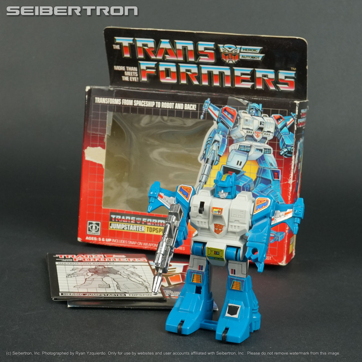 TOPSPIN Transformers G1 Jumpstarters D-A-R complete + box + more 1985 220807A