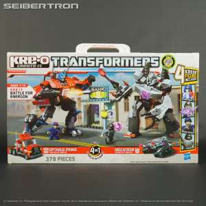 BATTLE FOR ENERGON Transformers Kre-o set Optimus Prime + Megatron 2012 New