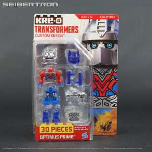 Visit shop.seibertron.com to buy "Transformers Kre-o Custom Kreon OPTIMUS PRIME 30 Pcs Collection #1 AOE 2014 New"