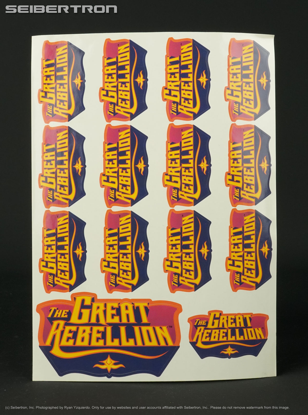 MOTU Classics GREAT REBELLION STICKERS Masters of the Universe MOTUC