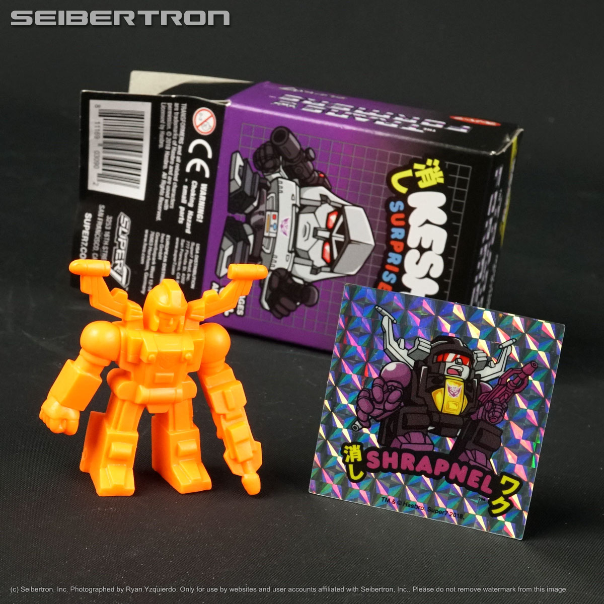 SHRAPNEL (Orange) Transformers Super7 Keshi Surprise Decepticon Series Decoys