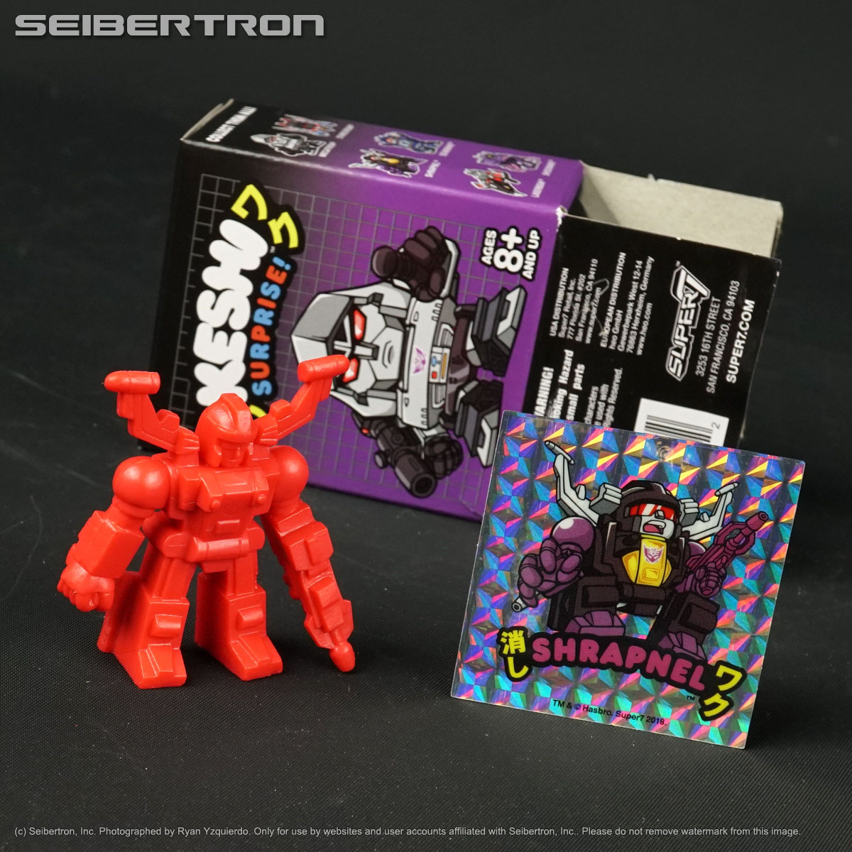 SHRAPNEL (Red) Transformers Super7 Keshi Surprise Decepticon Series Decoys