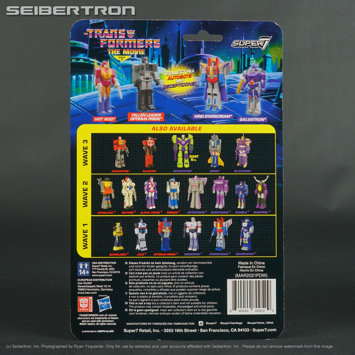 GALVATRON Transformers Movie Super7 Reaction Series 4 Retro Action Figure 2021 New