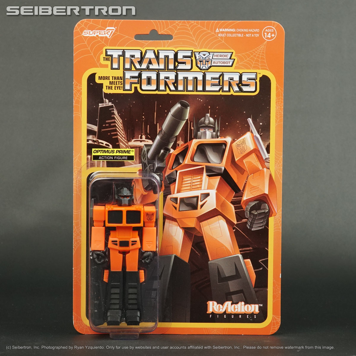 HALLOWEEN OPTIMUS PRIME Transformers Super7 ReAction Orange 2023 New